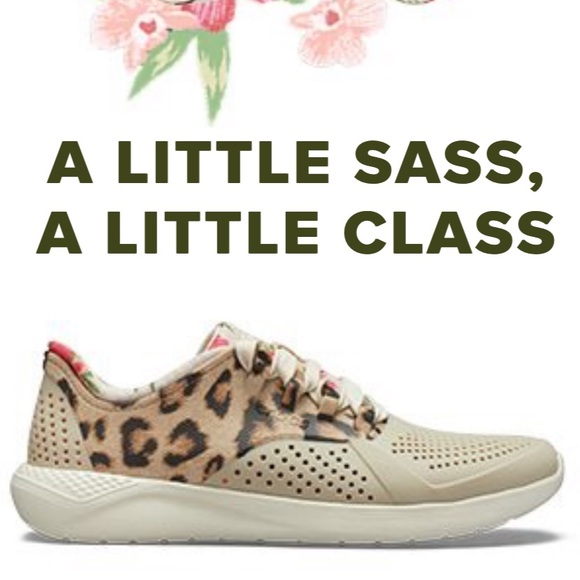 crocs literide leopard